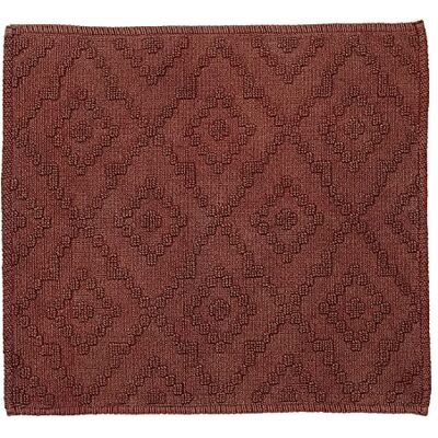 Sealskin Aztec badmat katoen 60 x 60 cm donkerroze Sealskin Aztec badmat katoen 60 x 60 cm donkerroze