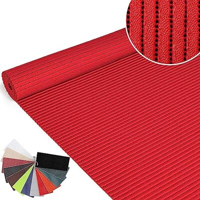 ANRO Badmat van zacht schuim, antislip, vuurrood, 350 x 130 cm ANRO Badmat van zacht schuim, antislip, vuurrood, 350 x 130 cm