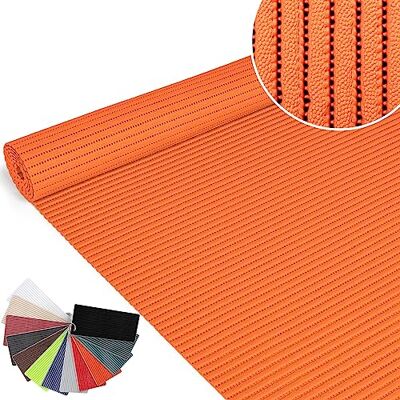 ANRO Badmat van zacht schuim, antislip, effen, oranje, 140 x 65 cm ANRO Badmat van zacht schuim, antislip, effen, oranje, 140 x 65 cm