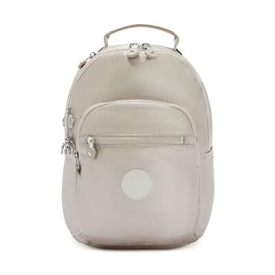 Kipling Seoul S, kleine rugzak met laptopbescherming, Metaal glanzend Kipling Seoul S, kleine rugzak met laptopbescherming, Metaal glanzend