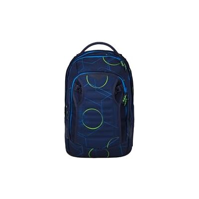 Satch Match Plus schoolrugzak, uitbreidbaar tot 35 liter, ergonomisch, met voorvak, Blue Tech donkerblauw, Eén maat, Match Plus Satch Match Plus schoolrugzak, uitbreidbaar tot 35 liter, ergonomisch, met voorvak, Blue Tech donkerblauw, Eén maat, Match Plus
