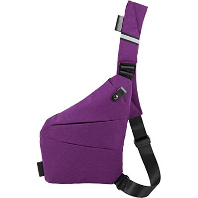 Ovecat Anti-diefstal schoudertas, uniseks, paars 31 x 19 x 17 x 27 cm Ovecat Anti-diefstal schoudertas, uniseks, paars 31 x 19 x 17 x 27 cm
