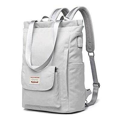 PORRASSO Damesrugzak, vrije tijd, schoudertas met USB-oplaadpoort, bagageriem, schooltas voor 15,6 inch laptop, dagrugzak, school, werk, reizen, rugzak PORRASSO Damesrugzak, vrije tijd, schoudertas met USB-oplaadpoort, bagageriem, schooltas voor 15,6 inch laptop, dagrugzak, school, werk, reizen, rugzak