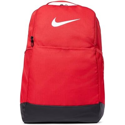 NIKE Brasilia 9.5 Training Rugzak, uniseks, 1 stuk, Rood/Zwart/Wit, M, Brasilia 9.5 NIKE Brasilia 9.5 Training Rugzak, uniseks, 1 stuk, Rood/Zwart/Wit, M, Brasilia 9.5