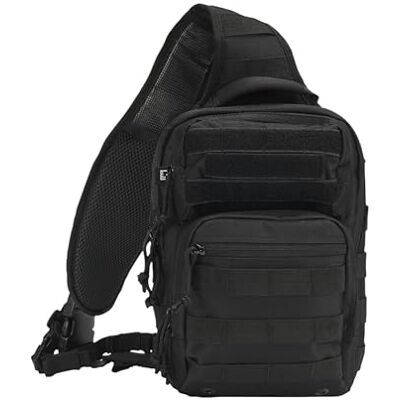 Brandit US Cooper Sling Pack Medium, kleur: zwart, maat: M M Brandit US Cooper Sling Pack Medium, kleur: zwart, maat: M M