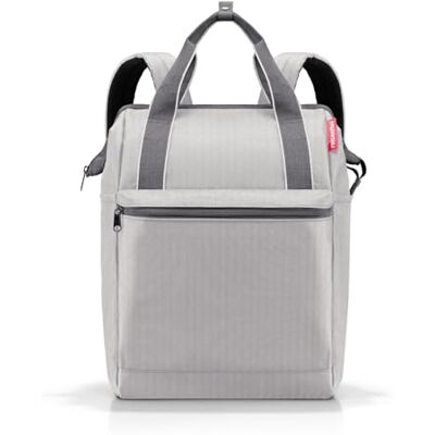 reisenthel Allrounder R Grote casual rugzak, 46 cm, grijs, visgraat, L, rugzakken reisenthel Allrounder R Grote casual rugzak, 46 cm, grijs, visgraat, L, rugzakken