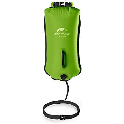 Naturehike Sac à dos gonflable étanche de 18 l avec 2 chambres à air pour la natation en eau libre et l'entraînement de triathlon, aide à la natation légère pour la plongée, le rafting, le bateau Naturehike Sac à dos gonflable étanche de 18 l avec 2 chambres à air pour la natation en eau libre et l'entraînement de triathlon, aide à la natation légère pour la plongée, le rafting, le bateau