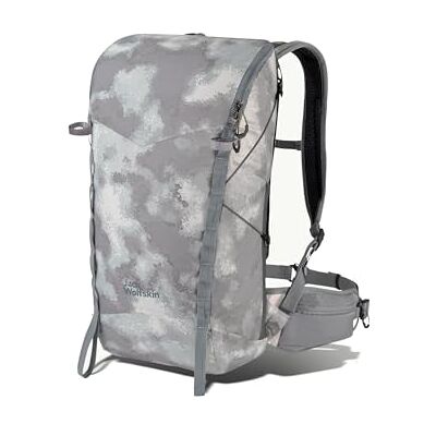Jack Wolfskin 3D Aerorise trekkingrugzak, uniseks, Zilver All Over, informeel Jack Wolfskin 3D Aerorise trekkingrugzak, uniseks, Zilver All Over, informeel