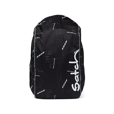 Satch Regenhoes voor schoolrugzak, waterdicht en vuilafstotend, met reflectoren, Ninja Matrix Zwart, Rugzak Satch Regenhoes voor schoolrugzak, waterdicht en vuilafstotend, met reflectoren, Ninja Matrix Zwart, Rugzak