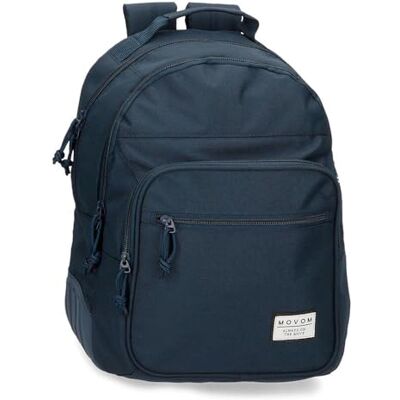 MOVOM Always on The Move Schoolrugzak met twee vakken, geschikt voor trolley, blauw, 32 x 42 x 15 cm, polyester, 21,12 l, blauw, schoolrugzak met twee vakken, geschikt voor trolley, Blauw, MOVOM Always on The Move Schoolrugzak met twee vakken, geschikt voor trolley, blauw, 32 x 42 x 15 cm, polyester, 21,12 l, blauw, schoolrugzak met twee vakken, geschikt voor trolley, Blauw,