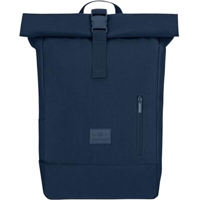 Johnny Urban Robin Middelgrote oprolbare rugzak voor dames en heren, laptopvak, duurzaam en waterdicht, donkerblauw, eenheidsmaat Johnny Urban Robin Middelgrote oprolbare rugzak voor dames en heren, laptopvak, duurzaam en waterdicht, donkerblauw, eenheidsmaat