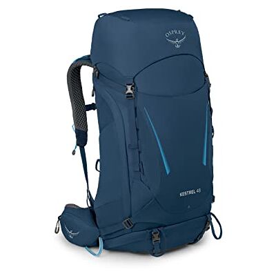 Osprey Kestrel 48 Wandelrugzak voor heren, blauw Atlas S/M Osprey Kestrel 48 Wandelrugzak voor heren, blauw Atlas S/M
