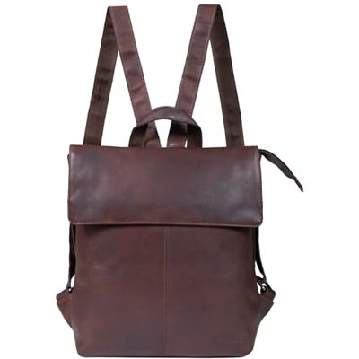 STILORD Charlie Bruine lederen rugzak, middelgroot, voor dames en heren, 13,3 inch, echt leren rugzak STILORD Charlie Bruine lederen rugzak, middelgroot, voor dames en heren, 13,3 inch, echt leren rugzak