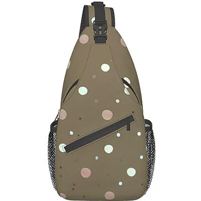 SSIMOO Mooie groene palmbladeren 1 veelzijdige reiswandelrugzak perfect voor fietsen in de open lucht, schoudertas, Polka Dot, Eén maat SSIMOO Mooie groene palmbladeren 1 veelzijdige reiswandelrugzak perfect voor fietsen in de open lucht, schoudertas, Polka Dot, Eén maat