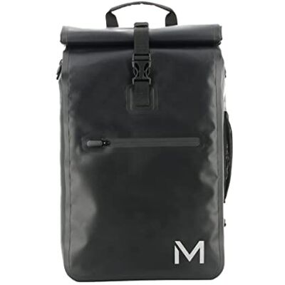 Mobilis Waterdichte fietsrugzak voor laptop, 14-15,6 inch, 25 l, converteerbare tas in bagagedrager, wiel achter, reflecterende elementen, fietsen/mountainbike, zwart Mobilis Waterdichte fietsrugzak voor laptop, 14-15,6 inch, 25 l, converteerbare tas in bagagedrager, wiel achter, reflecterende elementen, fietsen/mountainbike, zwart