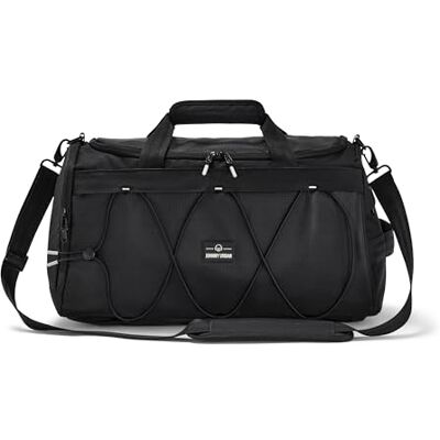 Johnny Urban Shawn 2-in-1 sport- en reistas met schoenenvak en rugzak, draagtas voor sport, weekend, reizen, zwart, één maat, reistas Johnny Urban Shawn 2-in-1 sport- en reistas met schoenenvak en rugzak, draagtas voor sport, weekend, reizen, zwart, één maat, reistas