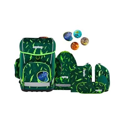 ergobag Cubo Light Set Kinderrugzak, uniseks, kinderen, Groene beer, Eén maat, Schooltas set ergobag Cubo Light Set Kinderrugzak, uniseks, kinderen, Groene beer, Eén maat, Schooltas set