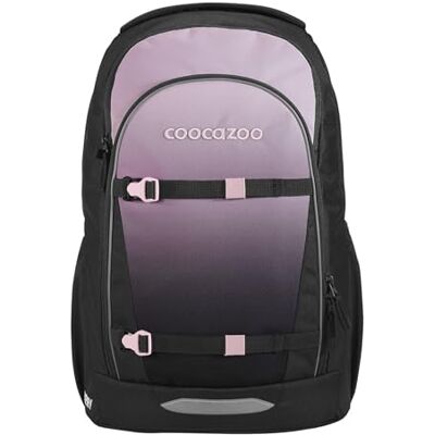 Coocazoo Every Ergonomische en in hoogte verstelbare schoolrugzak met borstband en buikriem, Roze Shadows zwart/roze, Roze Shadows Coocazoo Every Ergonomische en in hoogte verstelbare schoolrugzak met borstband en buikriem, Roze Shadows zwart/roze, Roze Shadows