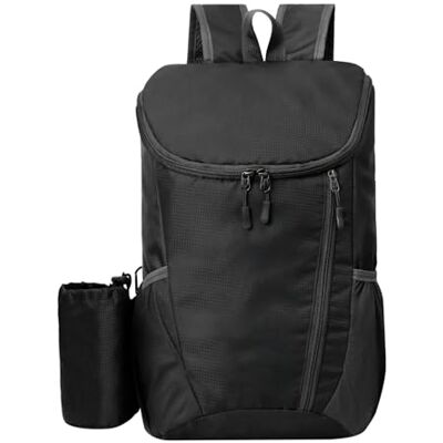 MOERAE Outdoorrugzak voor dames en heren, ideaal voor reizen, trekking en wandelen, inhoud 20-35 liter, waterdicht, ademend, opvouwbaar, ruimtebesparend, 15 liter, zwart, 28 x 20 MOERAE Outdoorrugzak voor dames en heren, ideaal voor reizen, trekking en wandelen, inhoud 20-35 liter, waterdicht, ademend, opvouwbaar, ruimtebesparend, 15 liter, zwart, 28 x 20