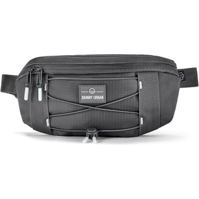 Johnny Urban Devin Grote heuptas voor dames en heren, outdoor, sport, festival, vrije tijd, met verstelbare riem, waterdicht, Donkergrijs, Handbagage Johnny Urban Devin Grote heuptas voor dames en heren, outdoor, sport, festival, vrije tijd, met verstelbare riem, waterdicht, Donkergrijs, Handbagage