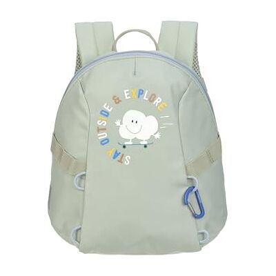 Lässig Kleine kinderrugzak met borstriem, 20 x 9,5 x 24 cm, 3,5 liter, Cloud Light Kaki, modern Lässig Kleine kinderrugzak met borstriem, 20 x 9,5 x 24 cm, 3,5 liter, Cloud Light Kaki, modern