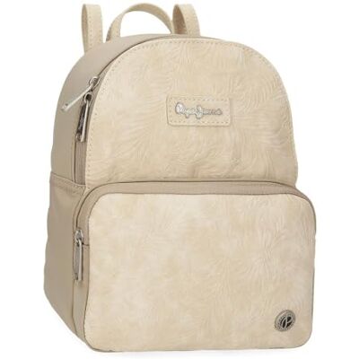 Pepe Jeans Jana Bagage Messenger Bag voor dames, Beige, Eén maat, Casual rugzak Pepe Jeans Jana Bagage Messenger Bag voor dames, Beige, Eén maat, Casual rugzak
