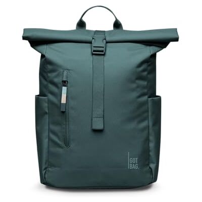 GOT BAG Rolltop Easy Small City en Daypack Rugzak Praktische rugzak, Sea Teal, Eén maat, Minimalistisch GOT BAG Rolltop Easy Small City en Daypack Rugzak Praktische rugzak, Sea Teal, Eén maat, Minimalistisch