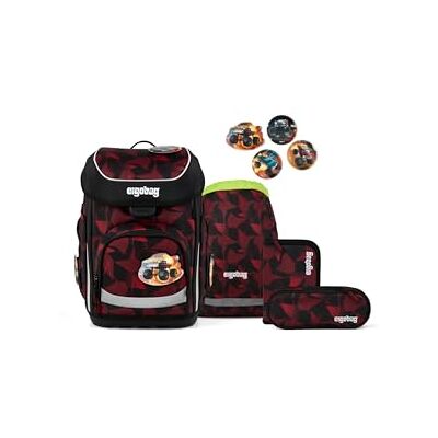 ergobag Cube schoolrugzakset, ergonomisch, klassiek, 5-delig, eerste jaar, Inhaltbär zwart, Eén maat, Schooltas set ergobag Cube schoolrugzakset, ergonomisch, klassiek, 5-delig, eerste jaar, Inhaltbär zwart, Eén maat, Schooltas set