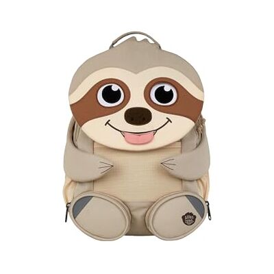 Affenzahn Kleine kinderrugzak 1 tot 3 jaar van gerecyclede flessen groene kikker (afz-nes-001-014) maat 25 cm, beige luiaard, Eén maat, Casual Affenzahn Kleine kinderrugzak 1 tot 3 jaar van gerecyclede flessen groene kikker (afz-nes-001-014) maat 25 cm, beige luiaard, Eén maat, Casual
