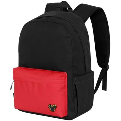 Disney Mickey MK Block-rugzak, zwart, 30 x 44 cm, inhoud 22 liter Disney Mickey MK Block-rugzak, zwart, 30 x 44 cm, inhoud 22 liter