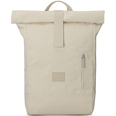 Johnny Urban Rugzak voor dames en heren – Adam Medium – rugzak met roltop voor laptop voor reizen, werk, vrije tijd – vak van 15,6 inch – hydrofogue, Crème, Stijlvol Johnny Urban Rugzak voor dames en heren – Adam Medium – rugzak met roltop voor laptop voor reizen, werk, vrije tijd – vak van 15,6 inch – hydrofogue, Crème, Stijlvol