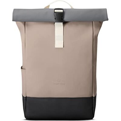 Johnny Urban Rugzak voor dames en heren, Harvey Medium Roll Top rugzak voor laptop, voor reizen, werk, vrije tijd, vak van 40,6 cm Hydrofogue Johnny Urban Rugzak voor dames en heren, Harvey Medium Roll Top rugzak voor laptop, voor reizen, werk, vrije tijd, vak van 40,6 cm Hydrofogue
