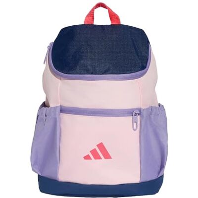 Adidas Mixte enfant Little Kids Essentials Backpack, clear pink/dark blue, One Size Adidas Mixte enfant Little Kids Essentials Backpack, clear pink/dark blue, One Size