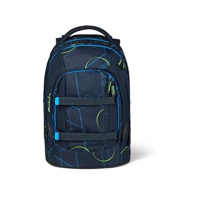 Satch Schoolrugzak vanaf de 5e klas, ergonomisch, 30 liter, stabiele opbergruimte, Blue Tech, donkerblauw, eenheidsmaat, schoolrugzak Satch Schoolrugzak vanaf de 5e klas, ergonomisch, 30 liter, stabiele opbergruimte, Blue Tech, donkerblauw, eenheidsmaat, schoolrugzak