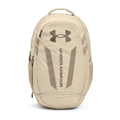 Under Armour UA Hustle Lite Uniseks rugzak, (045) Regengrijs / goud metallic, Eén maat Under Armour UA Hustle Lite Uniseks rugzak, (045) Regengrijs / goud metallic, Eén maat
