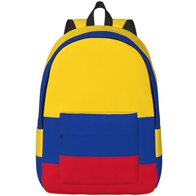 YQxwJL Costa Ricaanse vlag print canvas laptop rugzak outdoor casual reizen dagrugzak boek tas voor mannen vrouwen, Vlag van Colombia, M YQxwJL Costa Ricaanse vlag print canvas laptop rugzak outdoor casual reizen dagrugzak boek tas voor mannen vrouwen, Vlag van Colombia, M