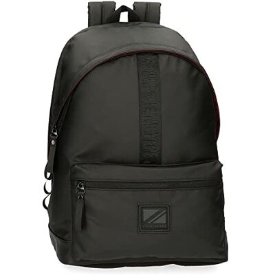 Pepe Jeans Hoxton rugzak voor 15,6 inch (25,6 cm), zwart 31 x 44 x 15 cm, polyester en PU, meerkleurig, Talla única, laptoprugzak met twee vakken, Meerkleurig, Talla única, laptop rugzak met twee vakken Pepe Jeans Hoxton rugzak voor 15,6 inch (25,6 cm), zwart 31 x 44 x 15 cm, polyester en PU, meerkleurig, Talla única, laptoprugzak met twee vakken, Meerkleurig, Talla única, laptop rugzak met twee vakken
