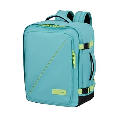American Tourister Take2Cabin EasyJet cabinetas 36 x 20 x 45 cm, 38 l, 0,70 kg, handbagage, vliegtuigrugzak M onder de stoel, turquoise/groen (Dusty turquoise/limoen) American Tourister Take2Cabin EasyJet cabinetas 36 x 20 x 45 cm, 38 l, 0,70 kg, handbagage, vliegtuigrugzak M onder de stoel, turquoise/groen (Dusty turquoise/limoen)