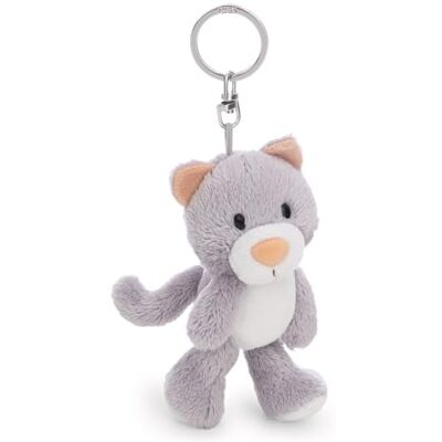NICI 62941 Porte-clés chat, Felli, 10 cm, Gris, Compagnon en peluche pour sac à dos ou sac, porte-clés pour petits et grands NICI 62941 Porte-clés chat, Felli, 10 cm, Gris, Compagnon en peluche pour sac à dos ou sac, porte-clés pour petits et grands