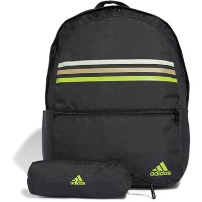 Adidas Klassieke horizontale rugzak met 3 strepen, uniseks Adidas Klassieke horizontale rugzak met 3 strepen, uniseks