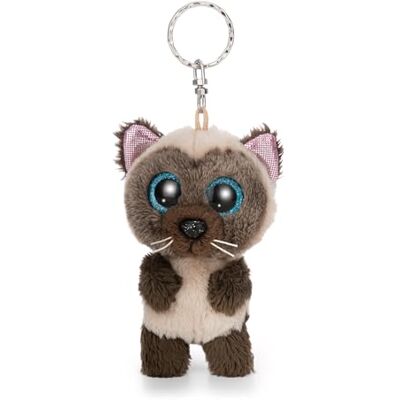 NICI Glubschis 63020 sleutelhanger Siamese kat, Selma, 9 cm, beige, pluche metgezel voor rugzak of tas, sleutelhanger voor groot en klein NICI Glubschis 63020 sleutelhanger Siamese kat, Selma, 9 cm, beige, pluche metgezel voor rugzak of tas, sleutelhanger voor groot en klein