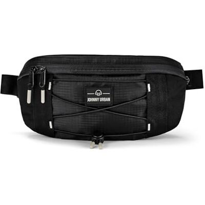 Johnny Urban Devin Grote heuptas voor dames en heren, outdoor, sport, festival, vrije tijd, met verstelbare riem, waterdicht, zwart., Handbagage Johnny Urban Devin Grote heuptas voor dames en heren, outdoor, sport, festival, vrije tijd, met verstelbare riem, waterdicht, zwart., Handbagage