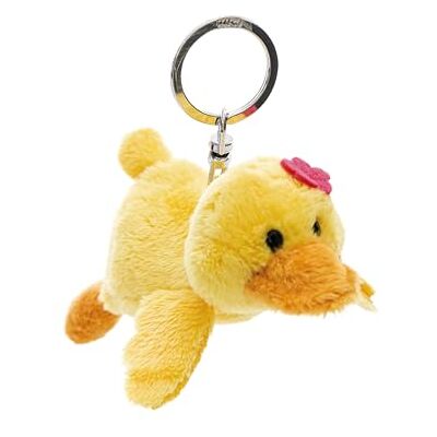 NICI 62881 Pooline sleutelhanger eend, 10 cm, geel, pluche metgezel voor rugzak of tas, sleutelhanger voor groot en klein NICI 62881 Pooline sleutelhanger eend, 10 cm, geel, pluche metgezel voor rugzak of tas, sleutelhanger voor groot en klein