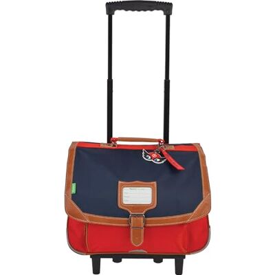 Tann's Arthur Trolley 38 cm Les Bicolores Arthur Blauw/Rood Jongen, Blauw, De tweekleurige Tann's Arthur Trolley 38 cm Les Bicolores Arthur Blauw/Rood Jongen, Blauw, De tweekleurige