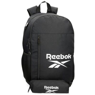 Reebok Ashland Bagage uniseks messenger bag (1 stuk), zwart., Eén maat, Rugzak met twee vakken + schooletui Reebok Ashland Bagage uniseks messenger bag (1 stuk), zwart., Eén maat, Rugzak met twee vakken + schooletui