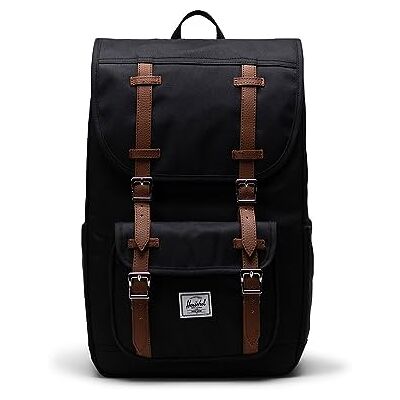 Herschel Little America Mid Black Rugzak, zwart Herschel Little America Mid Black Rugzak, zwart