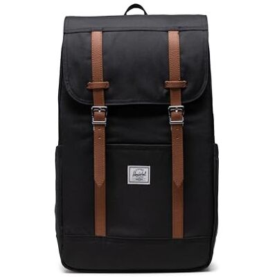 Herschel Retreat Uniseks rugzak, 1 stuk, zwart, Eén maat, Casual Herschel Retreat Uniseks rugzak, 1 stuk, zwart, Eén maat, Casual
