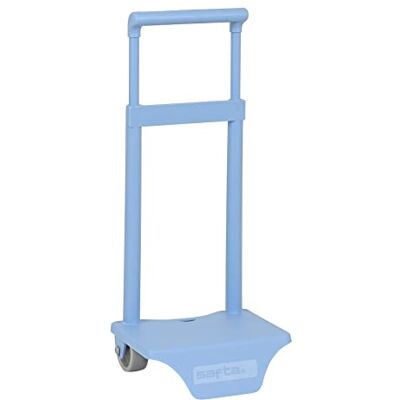 safta schoolrugzaktrolley, zeer licht, robuuste wielen met afneembare handgreep, uniek design, Lichtblauw, 54 cm, bagagewagen safta schoolrugzaktrolley, zeer licht, robuuste wielen met afneembare handgreep, uniek design, Lichtblauw, 54 cm, bagagewagen