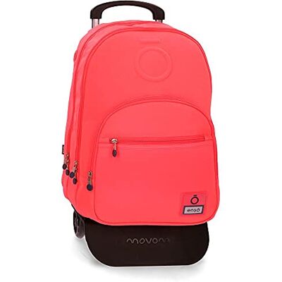 Enso Basic kinderrugzak, Koraal, Dubbele rugzak + trolley Enso Basic kinderrugzak, Koraal, Dubbele rugzak + trolley