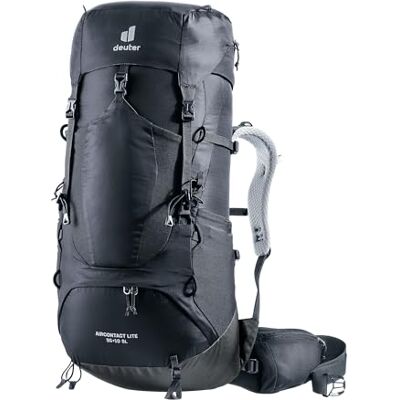 Deuter Aircontact Lite 35 + 10 SL lichte trekkingrugzak voor dames, zwart-grafiet, 35+10 L, minimalistisch Deuter Aircontact Lite 35 + 10 SL lichte trekkingrugzak voor dames, zwart-grafiet, 35+10 L, minimalistisch